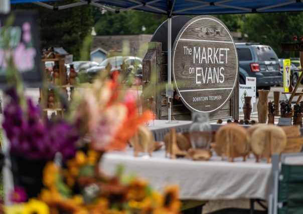 Downtown Tecumseh farmers market